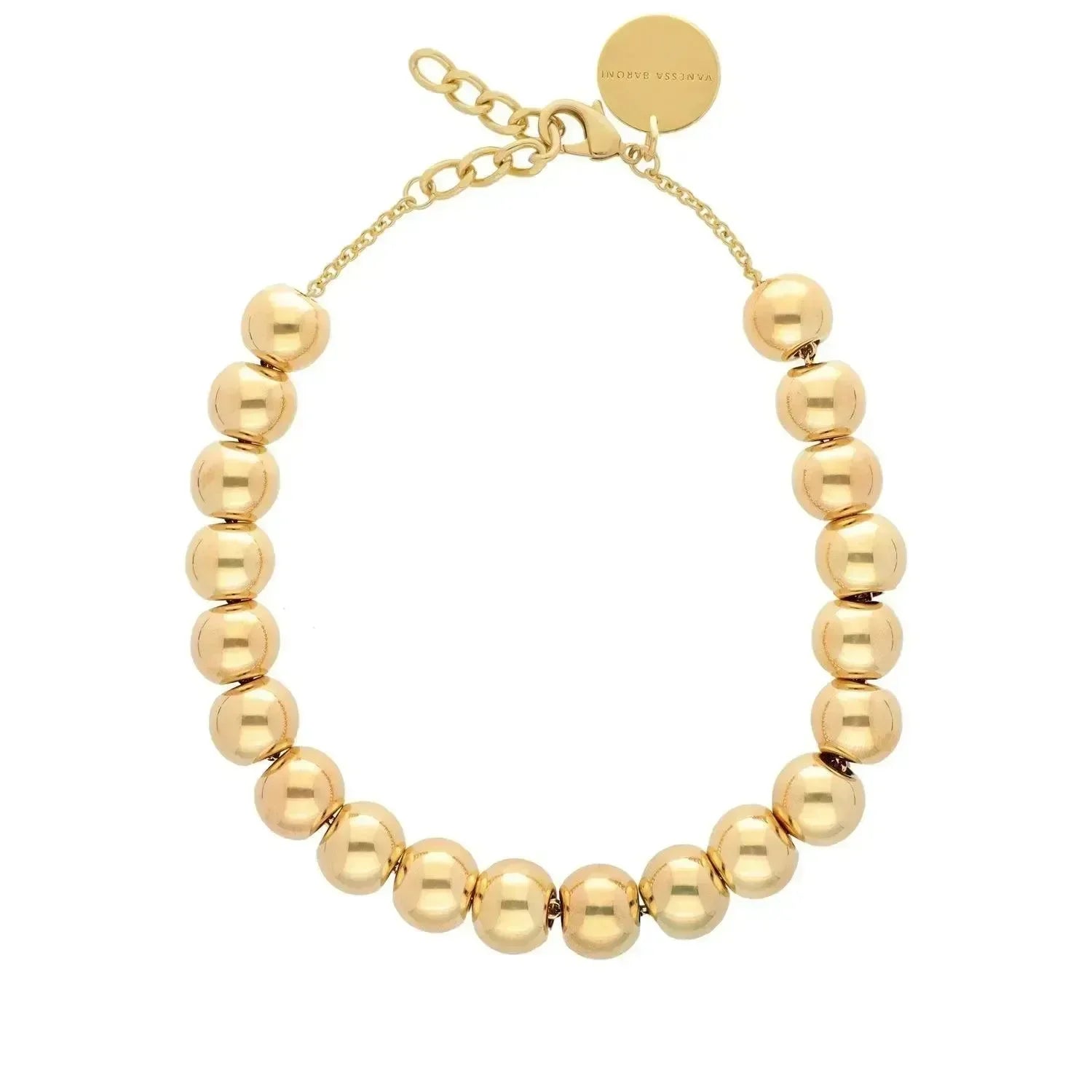 Small Beads Necklace Short - Gold