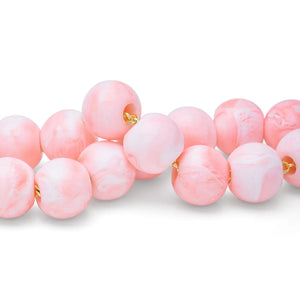 Small Beads Necklace Short Bubble Gum Twist