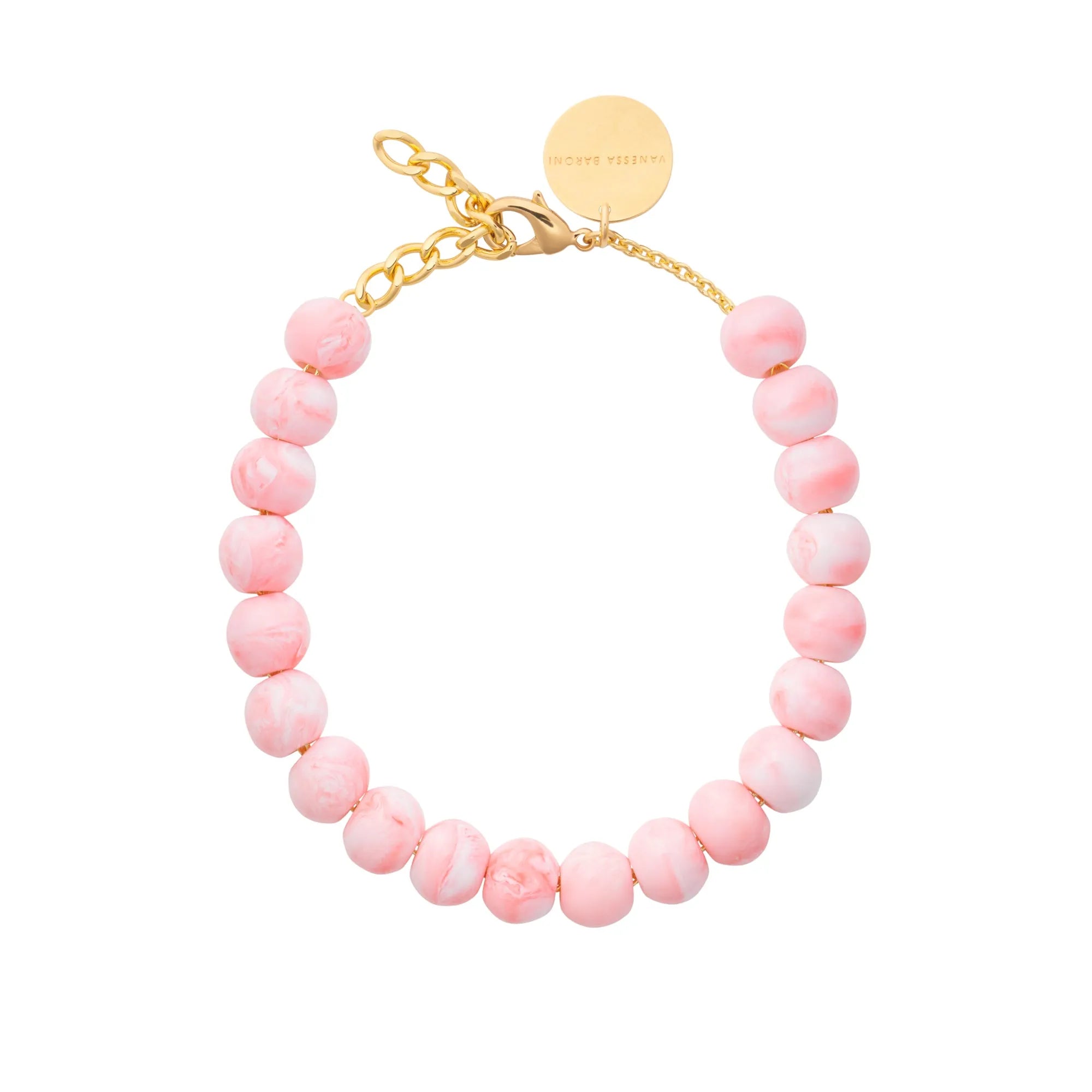 Small Beads Necklace Short Bubble Gum Twist