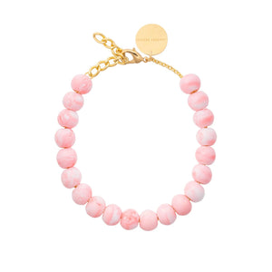 Small Beads Necklace Short Bubble Gum Twist