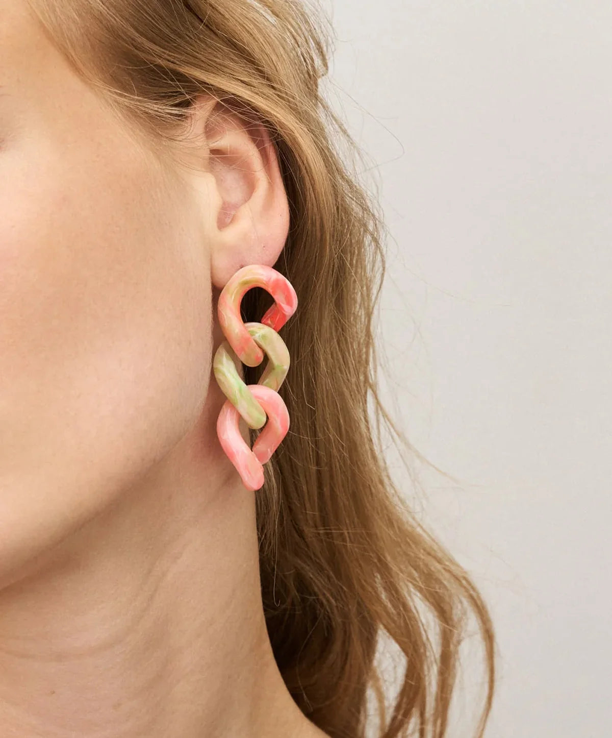 New Flat Chain Earring - Summer Vibe