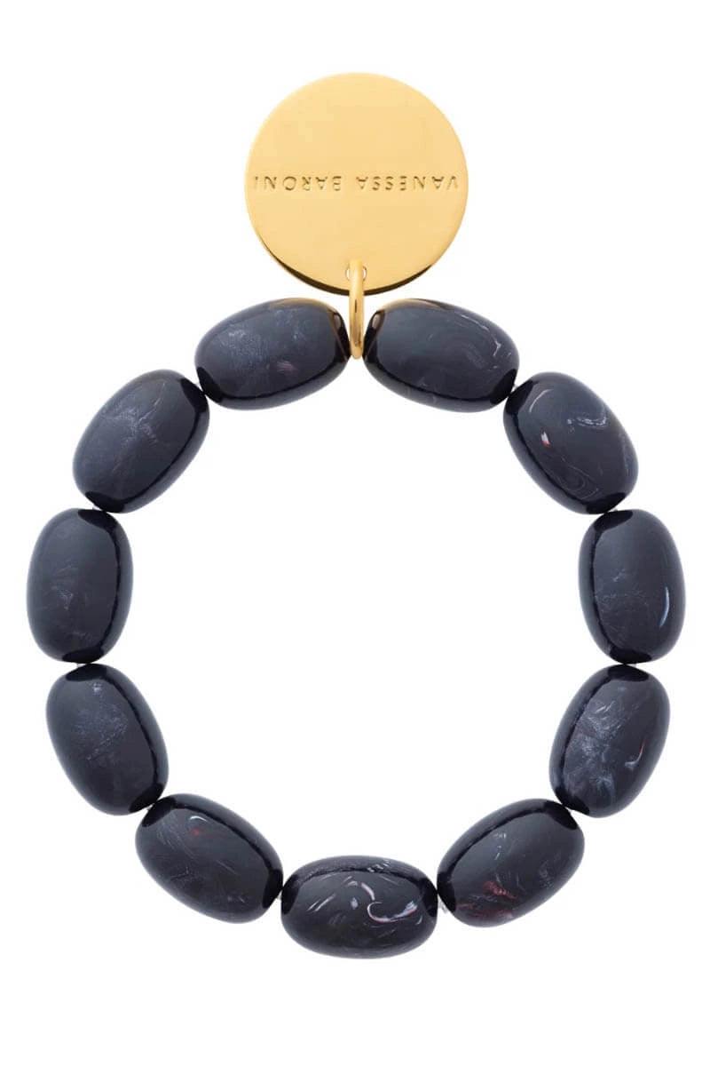 Olive Flex Bracelet - Black Universe Marble