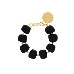 Organic Shaped Bracelet - Matt Black