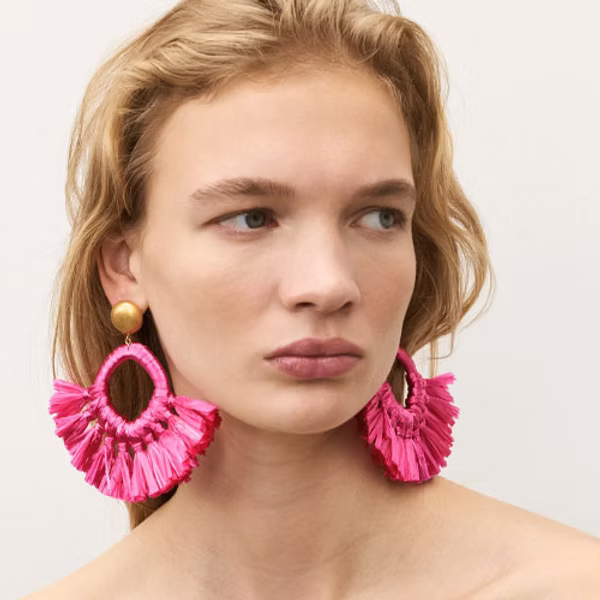 Sunray Earrings - Fuchsia